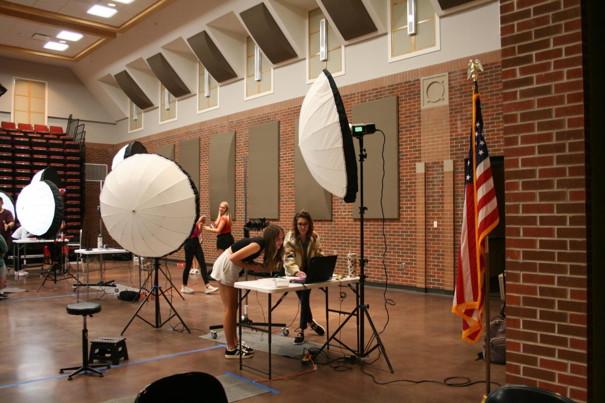 Students are able to review their portrait shots moments after they're taken.