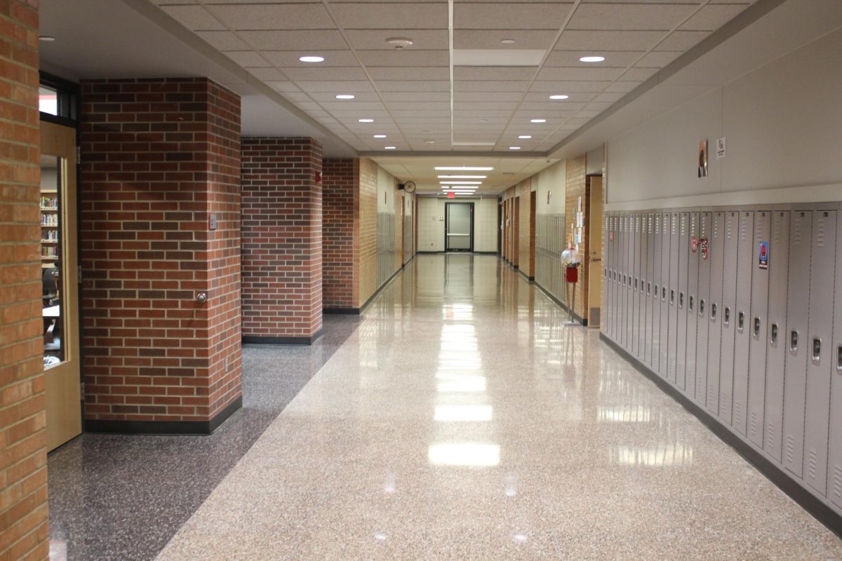 The hallway outside the High School IC is quiet during classtime. Officials hope a new tardy policy encourages the need to show up on time. 