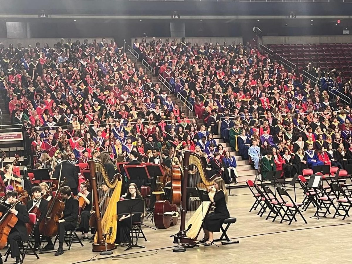 The 2023 All State choir featuring 12 MCHS singers. Photo credit: Ethan Pruisman 