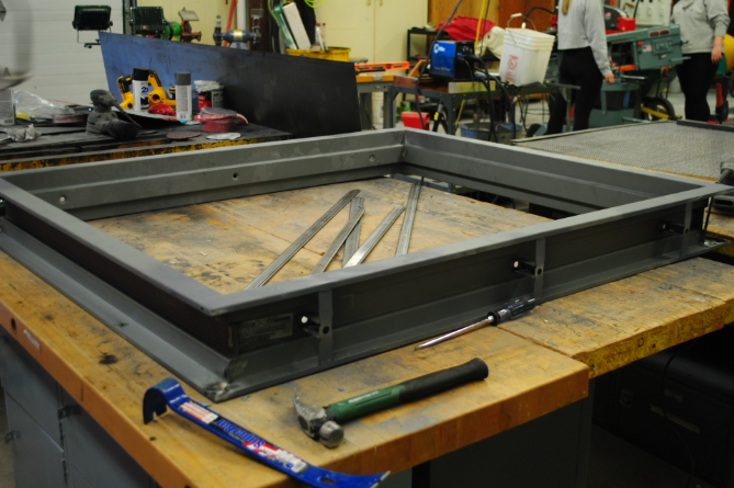 Welding Students Construct Windows For The Mason City Fire Department Fire Tower