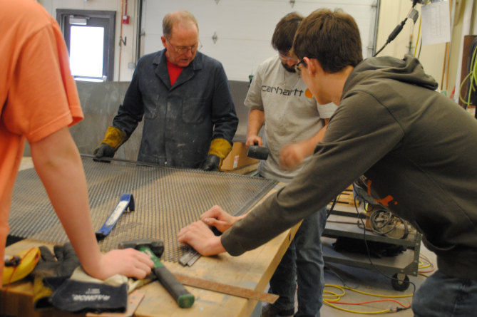 Welding Students Construct Windows For The Mason City Fire Department Fire Tower