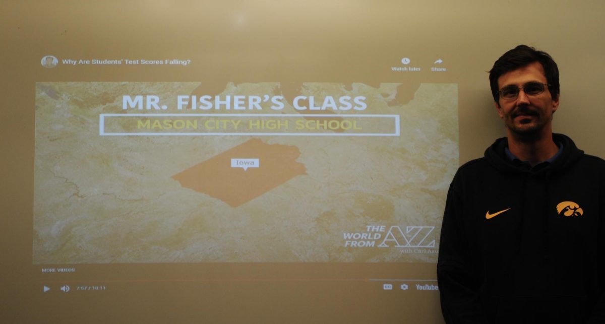 Mr. Brian Fisher, Economics and Psychology teacher at the high school, was excited to receive a shout out on a national news channel this Wednesday.  