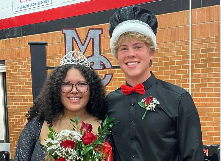 2025 MCHS Royalty Queen KaeZiera Shackleton-Hatch and King Michael Johnson