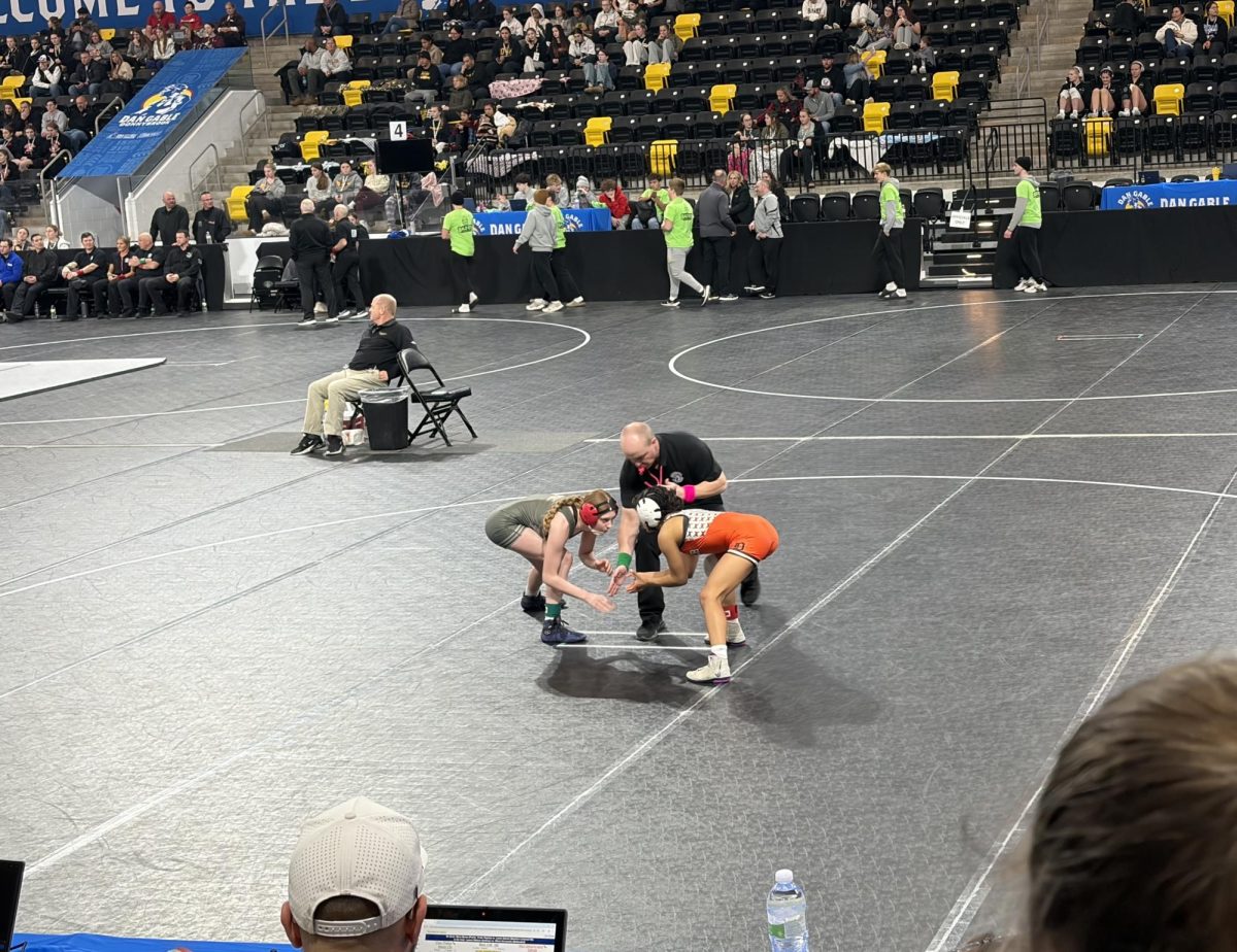 Piper Phillips wrestles at the Dan Gable Donnybrook Tournament this weekend. 