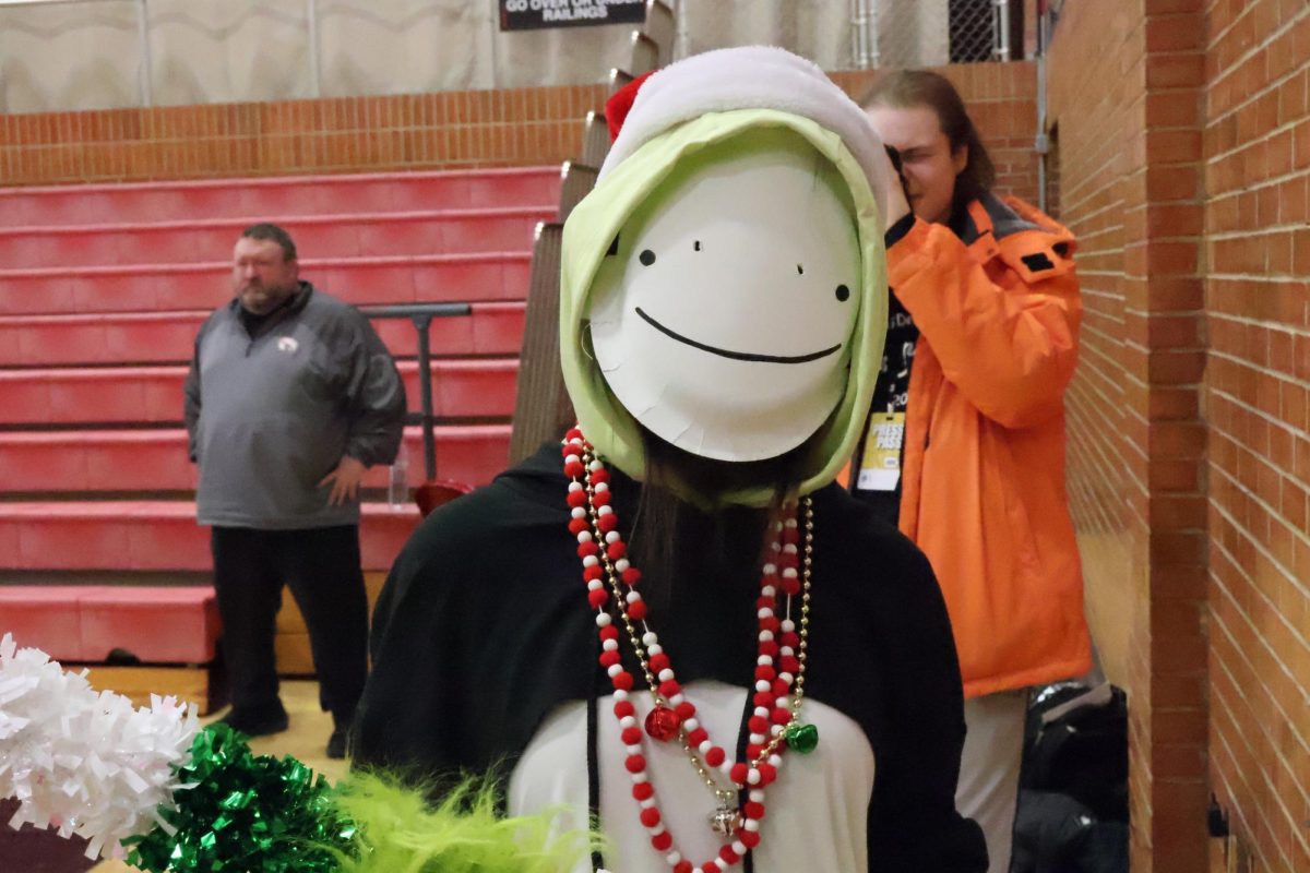 Dream makes a surprise appearance at the Winter Pep Assembly Dec. 23