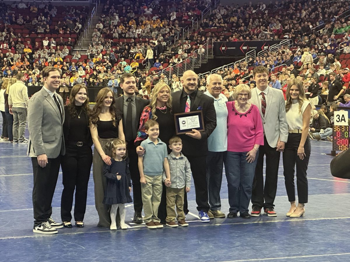 Krueger coached wrestlers at Denver and Denver/Tripoli from 2000 until 2020. He was inducted into the IHSAA Wrestling Hall of Fame recently and serves as an assistant principal at MCHS. Photo courtesy of Christopher Krueger. 