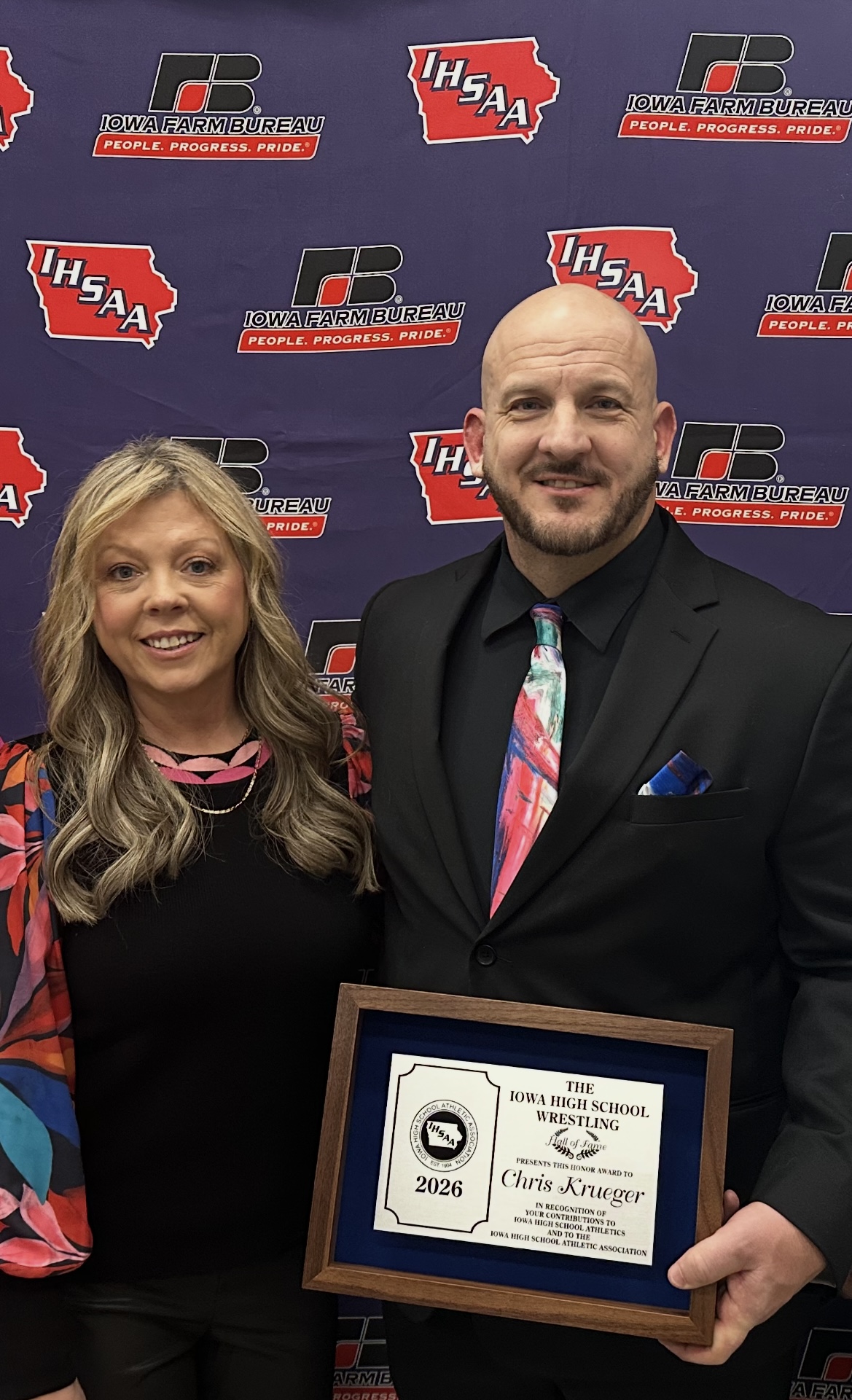 Assistant Principal Krueger Inducted into IHSAA Wrestling Hall of Fame