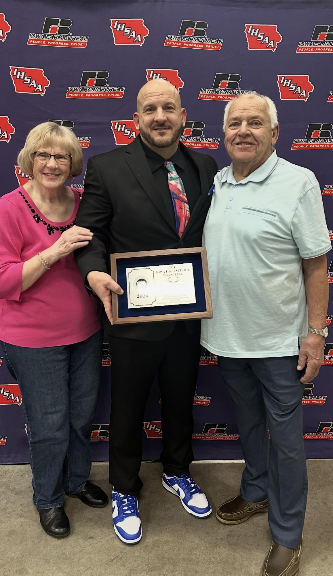 Assistant Principal Krueger Inducted into IHSAA Wrestling Hall of Fame
