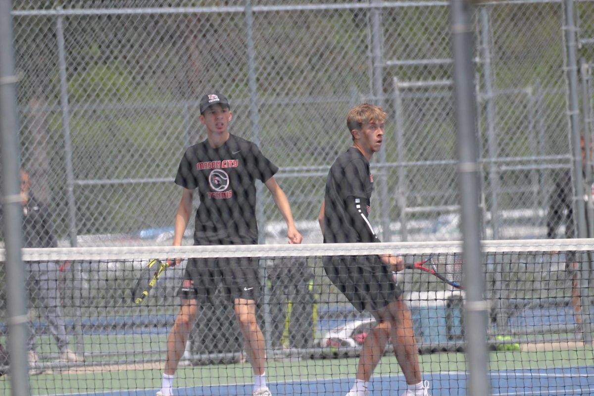 Seth VandenBerg and Trent Kruger playing against Ames for the 2A semi-finals championship in mason city Riverhawks came ahead 5-4. May 20th