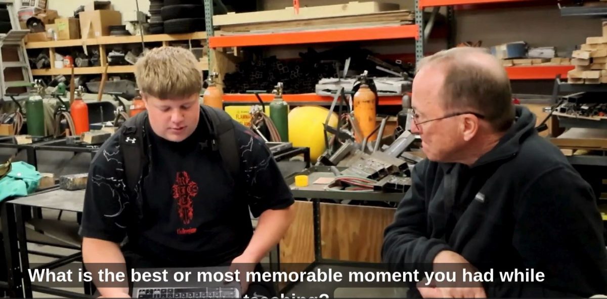Senior Landon Arhart sits down for a one-on-one interview with retiring Industrial Tech teacher Richard Patras. Patras is saying farewell after 30 years at MCHS.